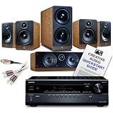 Creative Audio CA-HC2-BW Home Cinema System (Onkyo 308 Black + Q Acoustics 2000 5.1 Walnut + QED Cables). 2 Year Guarantee.