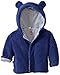 Magnificent Baby Baby Boys' Magnetic Smart Little Bear Fleece Hooded Jacket, Blueberry, 12-18 Months