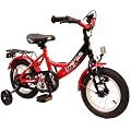 bike*star 30.5cm (12 pouces) V�lo pour enfants Classic - Couleur Noir & Rouge