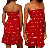 NCAA Alabama Crimson Tide Ladies Crimson Summer School Tube Dress