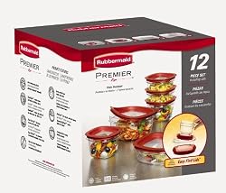 Rubbermaid 12-Piece New Premier Food Storage Container Set