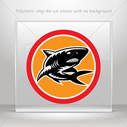 bike shark sticker