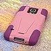 Samsung Galaxy S5 / GS5 Case, MPERO IMPACT X Series Dual Layered Tough Durable Shock Absorbing Silicone Polycarbonate Hybrid Kickstand Case for Galaxy S5 [Perfect Fit & Precise Port Cut Outs] - Pink