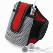 eForCity Red SportBand with Case Compatible With Apple&reg; iPod&reg; Video [30GB / 60GB / 80GB] / iPod&reg; Video U2 Special Edition / iPod&reg; [15GB / 20GB / 30GB / 40GB / 60GB] / iPod&reg; photo U2 Special Edition / iPod&reg; mini [4GB / 6GB] , Microsoft Zune MP3 Players / Cell Phones