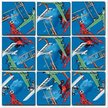 Childrens Toyshop  Toys : Scramble Squares: Vintage Airplanes