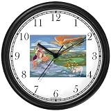 Product details for Abraham & Isaac - the Akeida (Binding of Isaac) - Biblical or Bible Religious Themes Wall Clock by WatchBuddy Timepieces (Slate Blue Frame)