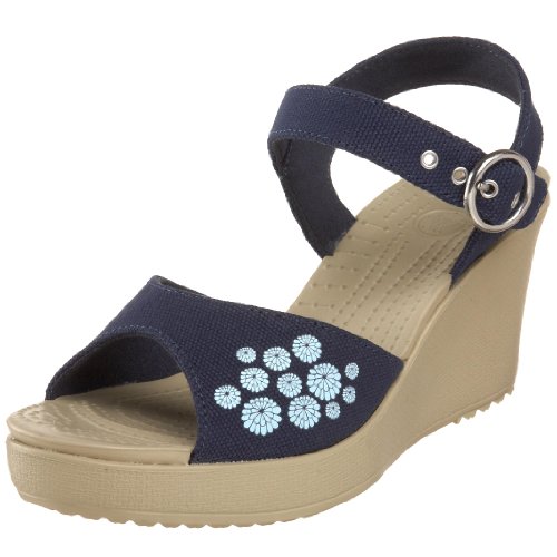 crocs Women's Hanalei Coral Wedge