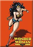 Wonder Woman Red Background Refrigerator Magnet