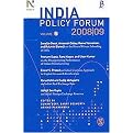 India Policy Forum 2008-09 (Paperback)