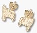 Tampa Bay Buccaneers 14K Gold Dangle Earrings
