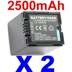 Click here to buy NEEWER&reg; 2X CGA-DU21 Batteries For MiniDV Camcorder PV-GS50S, PV-GS55. by Neewer.