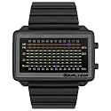 Tokyo Flash Equalizer Digital Black LED Stainless Steel Watch #EQUALIZER/FREQ/IPB/BLUE