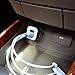 GOOLOO 12v Dual USB Car Battery Charger, 3.1Amps Portable Travel Rapid Cigarette Charger Auto Adapter Designed for Apple iphone and Android Devices (White+Golden)