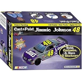 Cast & Paint: Krazy Kar Hobby Kit Jimmie Johnson #48 NASCAR with Blo-Pen