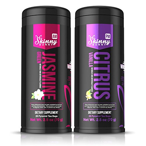 Green Tea Jasmine AM + Citrus Vanilla Tea PM - 14 Day Supply