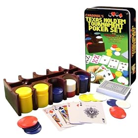 Texas Hold'em Tournament Poker Set In Tin