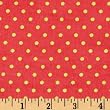 44 Wide Kaufman 21 Wale Corduroy Small Dot Coral Fabric By The Yard
