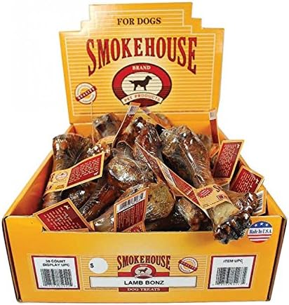 Smokehouse dog treats 85942 Usa Made Lamb Bonz (Case of 30)