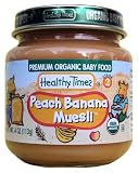 Healthy Times Organic Baby Food, Peach Banana Muesli, 4-Ounce Jars (Pack of 12)