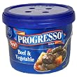 Progresso Soup, Beef and Vegetable, 15.25-Ounce Microwavable Bowls (Pack of 6)