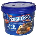 Progresso Soup, Beef and Vegetable, 15.25-Ounce Microwavable Bowls (Pack of 6)