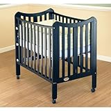 Orbelle Tian Three Level Standard Wood Crib in Black