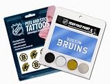 Boston Bruins Face Paint and Tattoo Pack