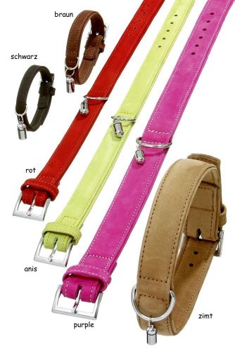 Produkt-Bild: Halsband BUFFALO aus Leder in 6 Farben und 14 Gr&ouml;&szlig;en (von 18cm bis 75cm)