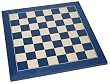 Wood Chessboard -17" Blue and Natural