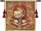 Review ArtExpression  / Bel Tesoro I - Artist: Douglas - Fabric Size: 26.00 by 26.00 inches Wall Tapestry with hanging rods and tassels included