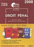 CD-Rom Dalloz Etudes pénal et procédure pénale 2008