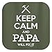 Keep Calm and Papa Will Fix It Gift for Grandpa T-Shirt Large Military Green [PPP]