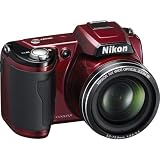 51Z6JBrmitL. SL160  Nikon Coolpix L110RED 12.1 Megapixel Digital Camera   Red