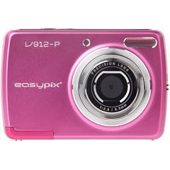 Easypix V912 Groovy Digitallkamera (9 Megapixel, 8-fach digitaler Zoom, 6,9cm (2,7 Zoll) Display) pink