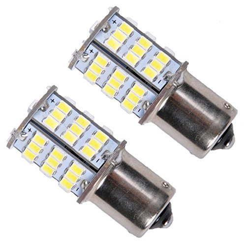 Cutequeen 2 X 1156 S25 Ba15s White 1350 Lumens Super Bright 54smd 54-smd 2835 Chipsets LED Car Lights Bulb Backup Signal Blinker Stop Brake Tail Light Bulbs 12v - White Â¡Â­