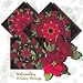 Christmas Poinsettias Kaleidoscope Quilt Block Kit
