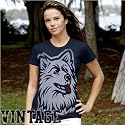 My U Connecticut Huskies (UConn) Ladies Navy Blue Gigantor T-shirt