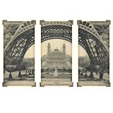Timeworks Post Script Wall Art, Eiffel Tower Iron Work, 36-Inches x 23-Inches