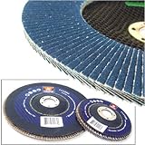 Neiko 4-1/2 Diameter; 7/8 Arbor; 100 Grit; Zirconia Flap Disc