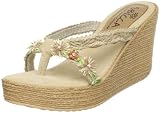 resort sandals:Sbicca ladies Vine Thong Sandal,Natural,7 w US
