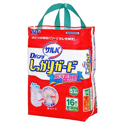 サルバＤパンツ　しっかりガード　Ｌ-ＬＬ　１６枚入