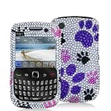 Colorful Dog Paw Bling Rhinestone Diamond Snap-On Hard Skin Case Cover for  ....