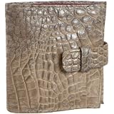 Jalda Croc-Embossed French Wallet