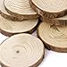 OULII Wood Log Slices Discs for DIY Crafts Wedding Centerpieces Pack of 30，6-8CM