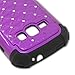 CoverON Hybrid Dual Layer Diamond Case for Samsung Galaxy Ring / Prevail 2 - Purple Hard Black Soft Silicone