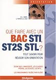 Que faire avec un Bac STI, ST2S, STL ?