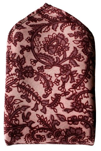 Violet Vines Silk Handkerchief