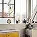 Globe Electric 1-Light Vintage Edison Mini Pendant, Red Designer Woven Fabric Cord, Brushed Steel Finish, 64755