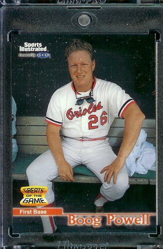 1999 Fleer Sports Illustrated Greats of the Game # 26 Boog Powell Baltimore Orioles Baseball Card - Mint Condition - Shipped In Protective ScrewDown Display Case!