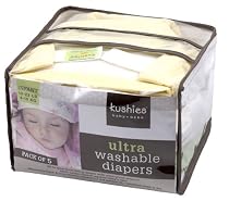 Kushies - Reusable Ultra Diapers for Infants - 5 Pack